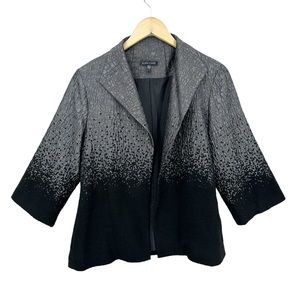 EILEEN FISHER Metallic Jacket Open Evening Coat